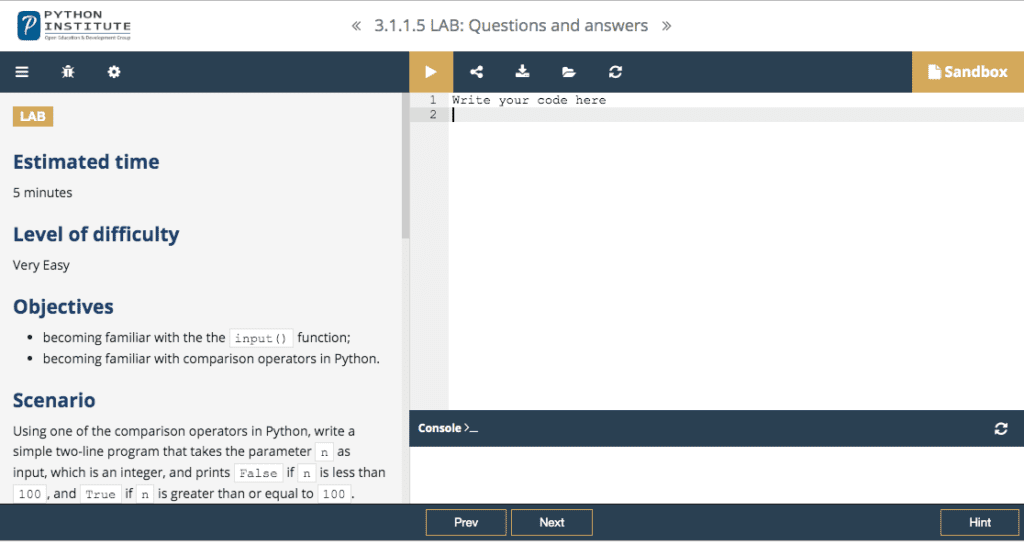 Python courses for beginners from Python Institute. Python programming ...