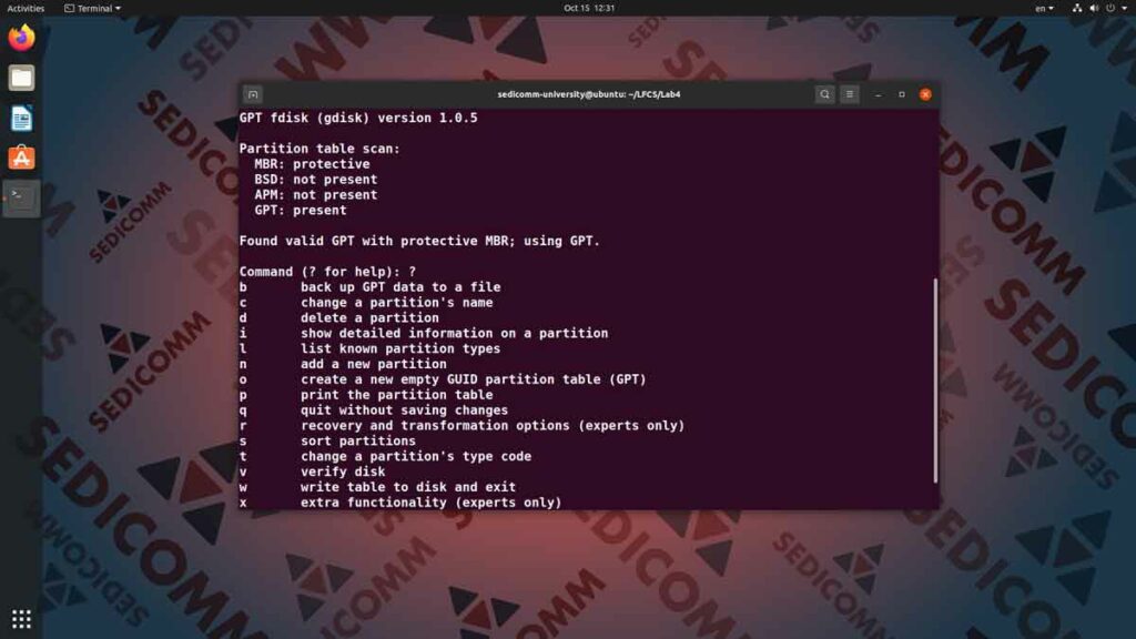 Как создать раздел на жестком диске в Linux, курсы Linux Астана