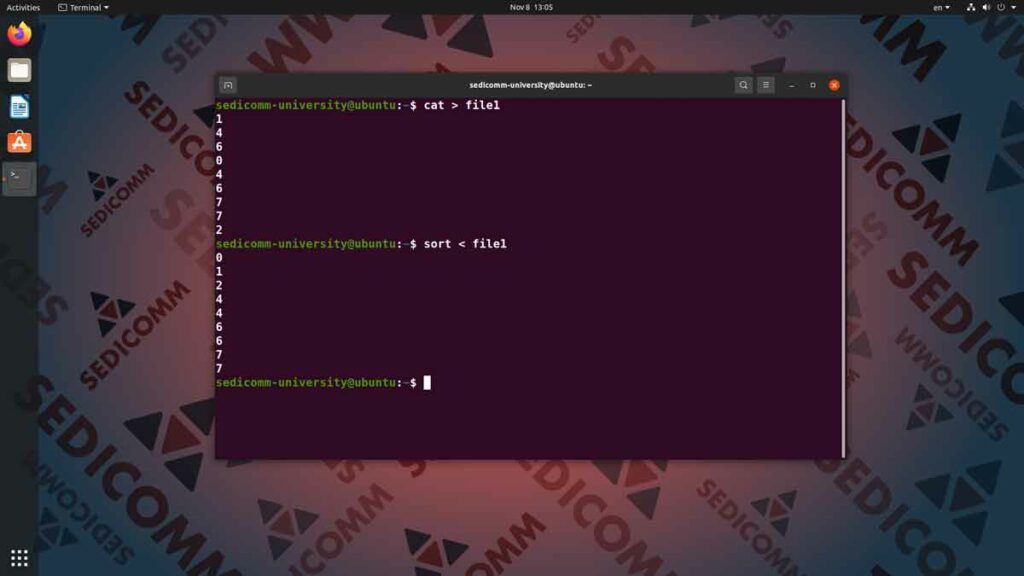 Как заменить ввод с клавиатуры текстом из файла в Линукс, основы Linux курс Шымкент