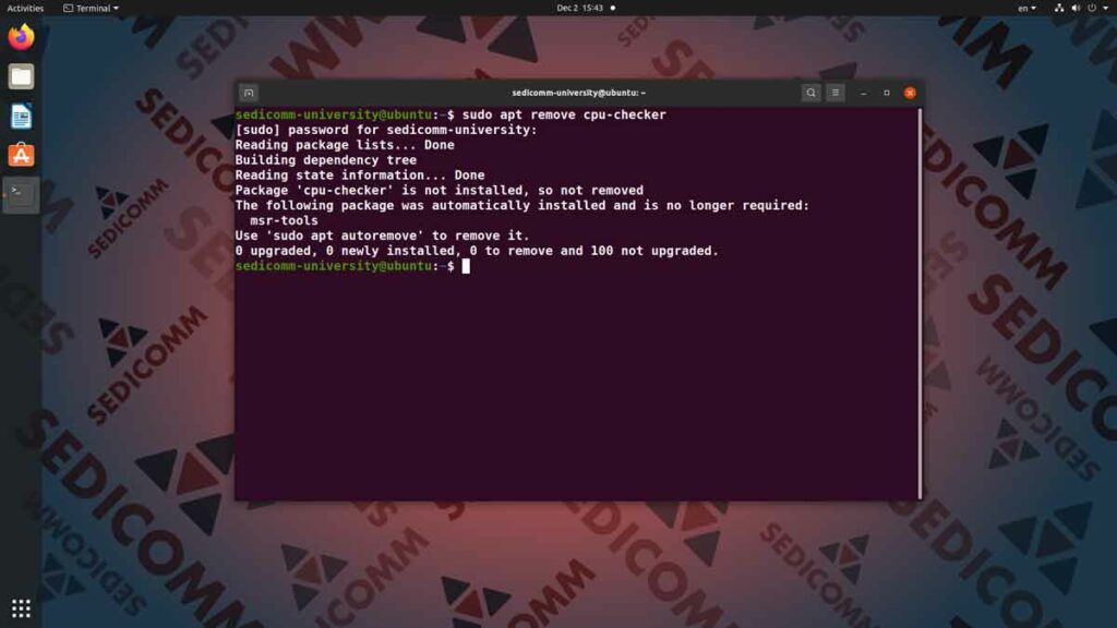 Как удалить программу в Ubuntu, курсы Linux скачать торрент Душанбе