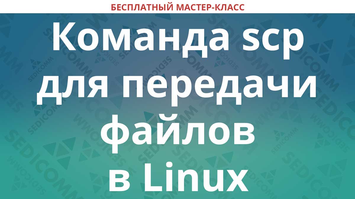 scp command to transfer files in linux