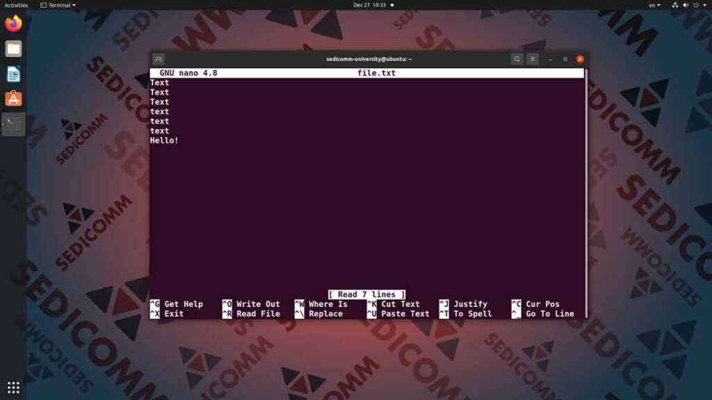 Текстовые редакторы командной строки Линукс — nano, курсы Linux скачать торрент Краков