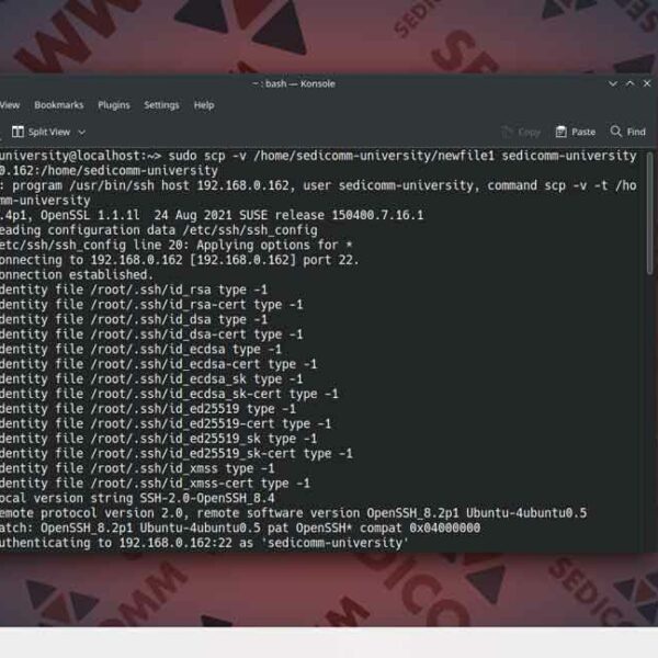 Как безопасно передавать файлы по SSH в Линукс, основы Linux курс Вильнюс