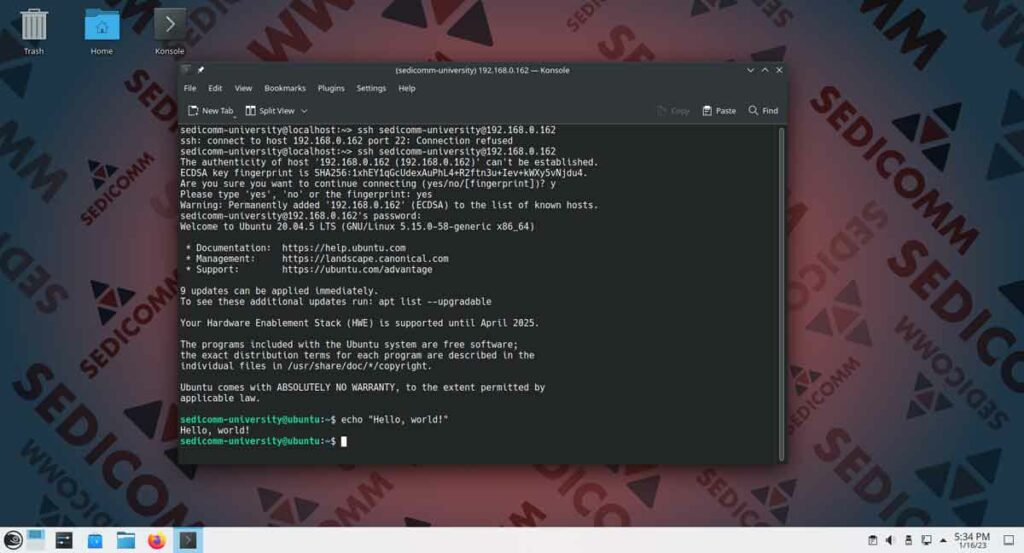 Как подключиться к удаленному компьютеру по SSH в Линукс, основы Linux курс Рига