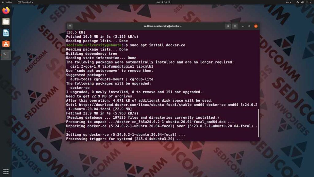 Установка Docker на Ubuntu 20.04, курсы Linux индивидуальное обучение Астана
