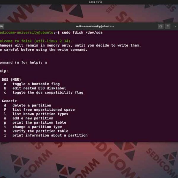 Как создать раздел диска в Ubuntu, курсы Astra Linux Душанбе