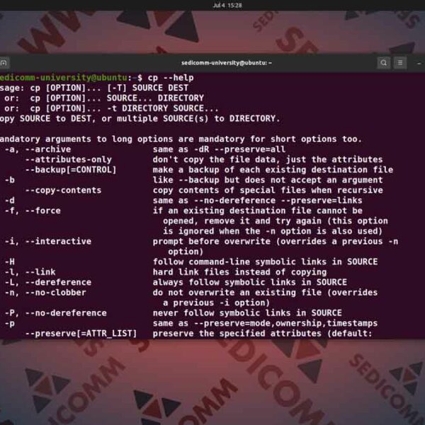 Копирование файлов с помощью команды cp, курсы Linux индивидуальное обучение Таллин