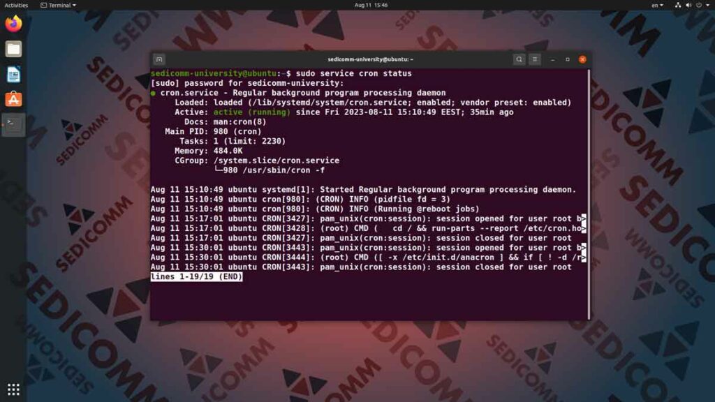 Как установить cron в Ubuntu, курсы Astra Linux Варшава