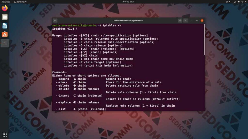 Как удалить правила iptables в Ubuntu Linux, DevOps / DevNet курс обучения Алматы