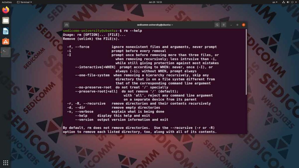 Как удалить файл в Линукс, операционная система Linux курс лекций Астана